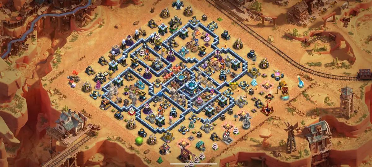 TH13 Defense Base with Offset Town Hall Core