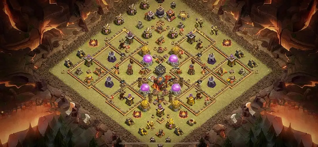 Layout Defensive TH10 War Coc Layout | Anti Everything All Max Level