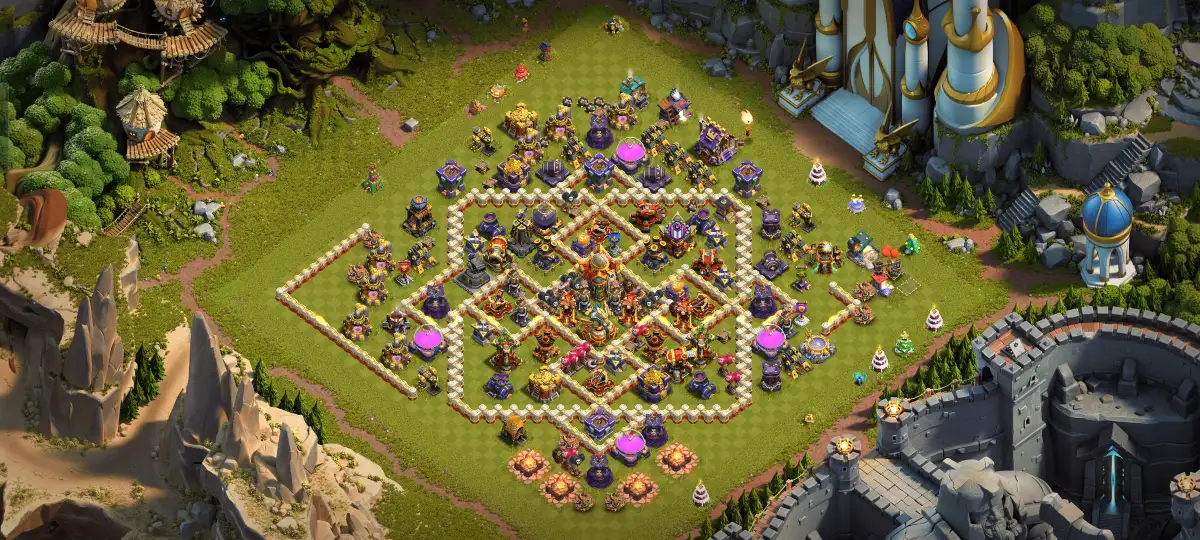 TH16 Legend League Base Layout for Safe 2 Star Defense