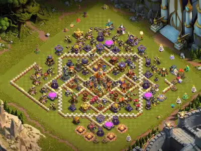 Layout TH16 Legend League Base Layout for Safe 2 Star Defense
