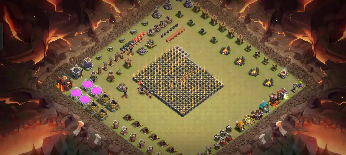 TH10 Farming Base Anti Dragon for Legend League Copy Link