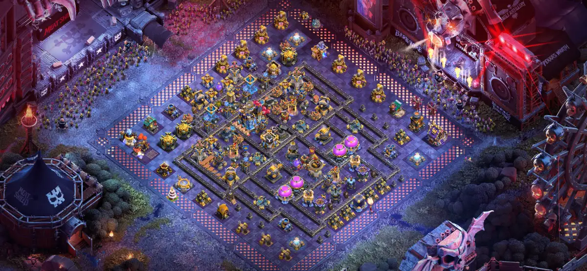 TH18 War Base for Clash of Clans | Anti 3 Star Air Trap