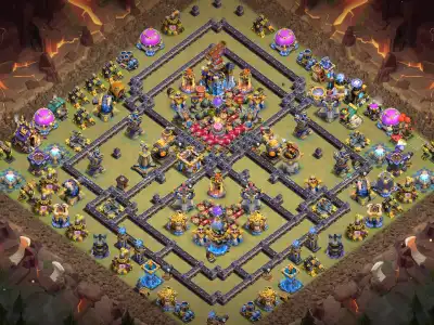 Layout TH18 War Base Anti 2 Star for Legend League and CWL