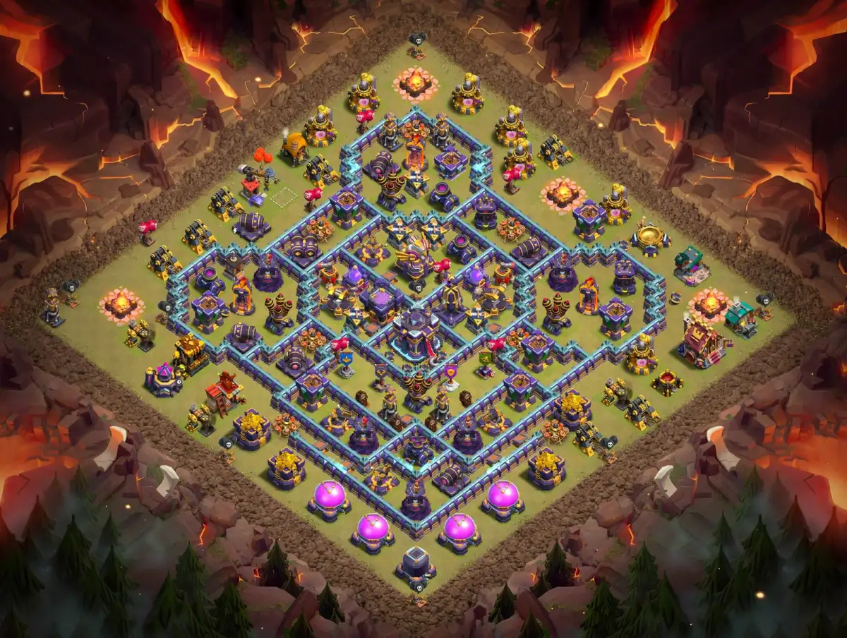 TH15 War Base Anti 3 Star with Tough Town Hall Ring