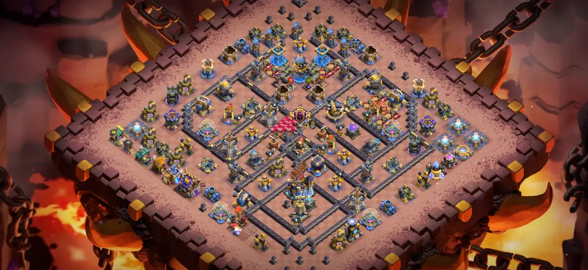 Pro TH18 Anti 2 Star coc base layout best for Legend League