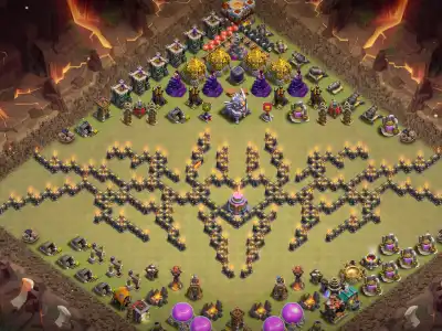 Layout TH11 Troll War Badr Base for CoC with Copy Link