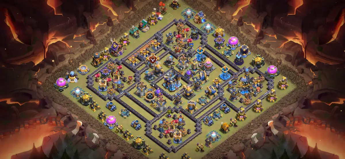 TH18 War Base Anti 3 Star Anti Electro Dragon Layout
