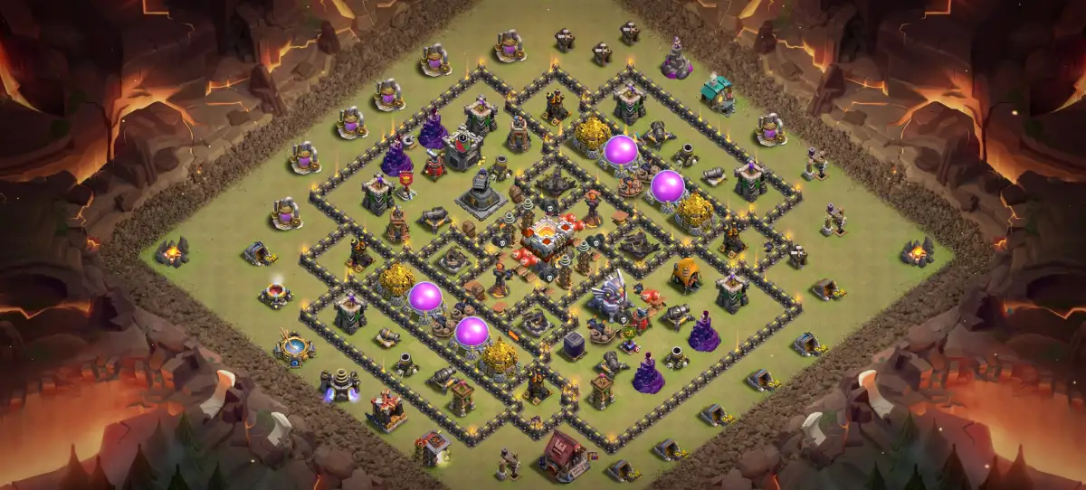 TH11 War Base Anti 2 Star Layout for Clash of Clans