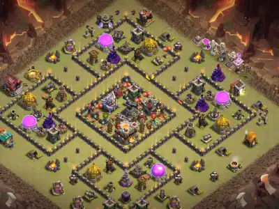 Layout TH11 War Badr Base for COC with Ring Core Copy Link