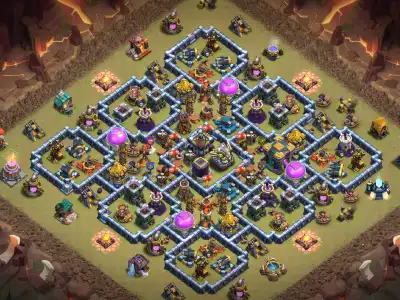 Layout TH14 Anti 2 Star War Base for Clash of Clans Copy Link