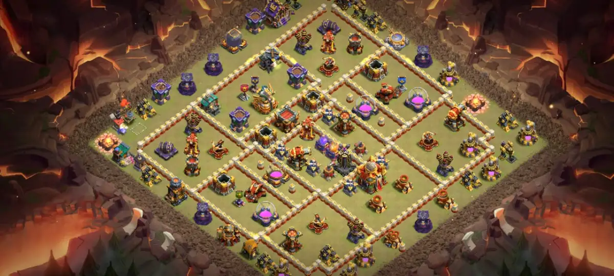 TH16 War Base Copy Link | Anti 2 Star Ring Style Layout