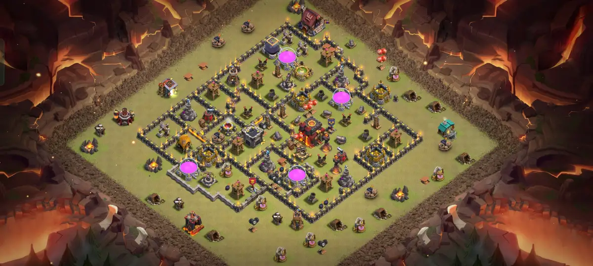 TH10 War Base for Clash of Clans | Legend League Copy Link