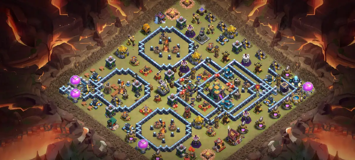 TH14 War Badr Base for CoC with Anti 3 Star Pathing