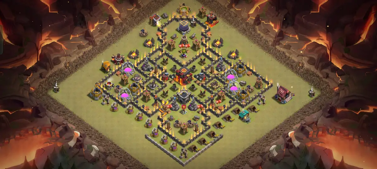 TH10 Hybrid Base for Farming and Anti 3 Star Defense