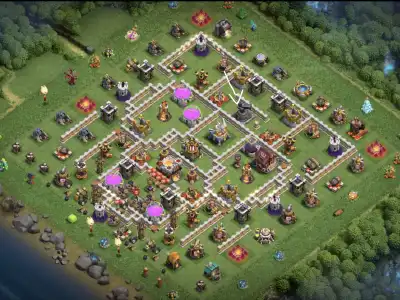 Layout TH11 War Base for CoC | Anti 3 Stars Clash of Clans