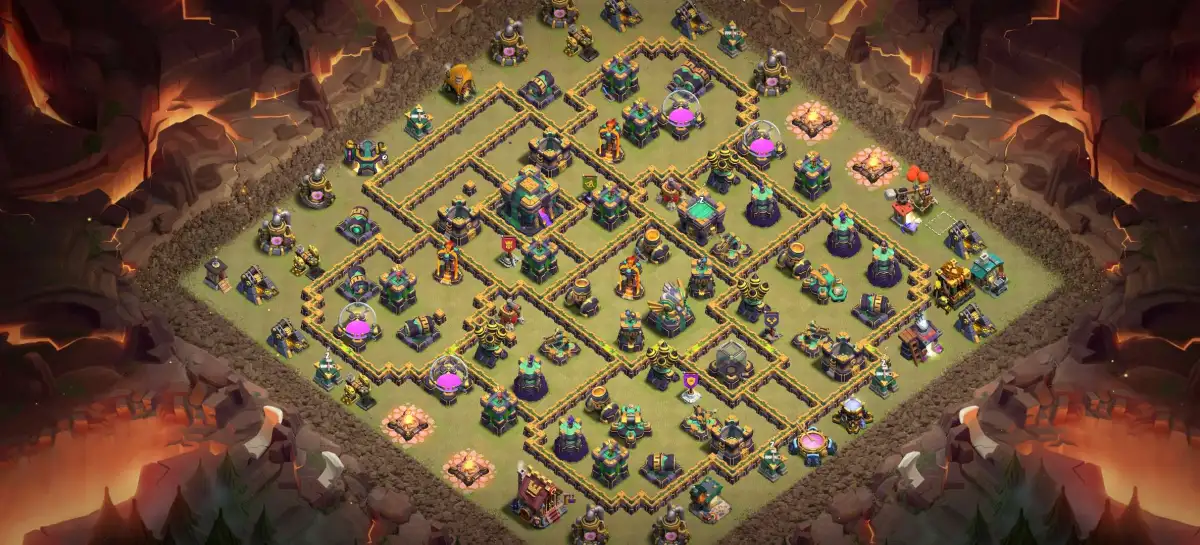 TH14 Troll Base for Clash of Clans with Copy Link