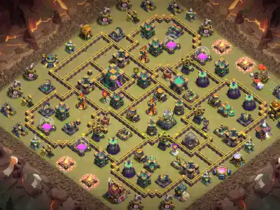Layout TH14 Troll Base for Clash of Clans with Copy Link