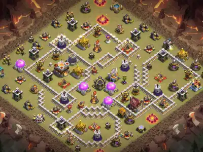 Layout TH11 War Badr Base for COC with Anti 3 Star Pathing