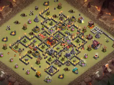 Layout TH10 Farming Base for Legend League | Safe Loot Copy Link