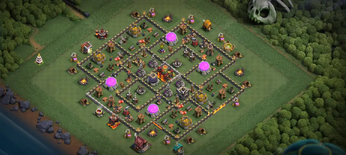 TH10 Legend League Hybrid Base Layout | Anti 2 Star Defense