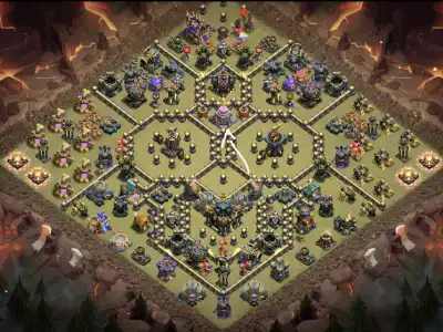 Layout TH17 War Base for Clash of Clans Anti 3 Star Copy