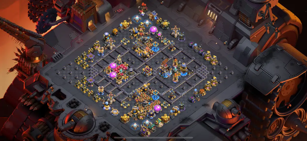 TH18 Defense Base with Split Core and Offset Town Hall