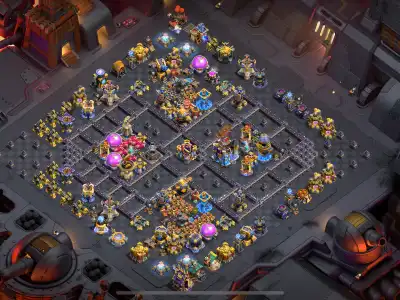 Layout TH18 Defense Base with Split Core and Offset Town Hall