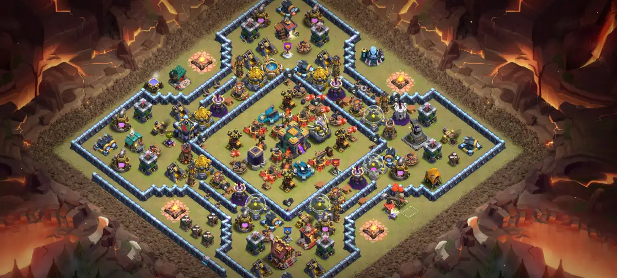 TH14 War Base Copy Link for Clash of Clans Anti 2 Star