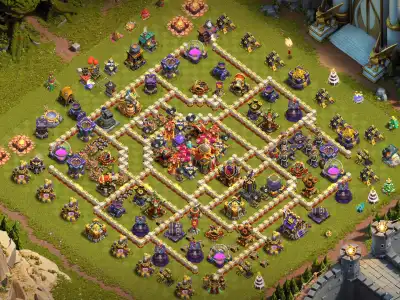 Layout TH16 Legend League Base Anti Electro Dragon Air Defense