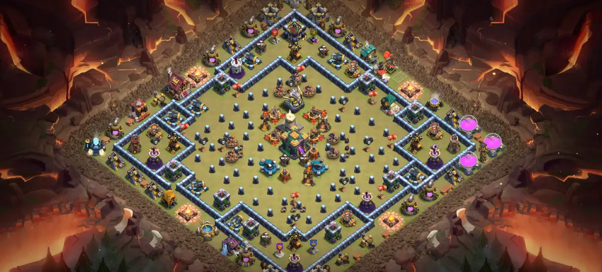 TH14 Troll Funny Base Layout for Clash of Clans Copy Link