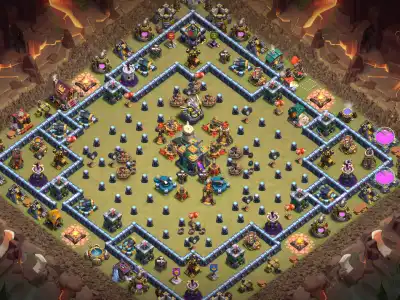 Layout TH14 Troll Funny Base Layout for Clash of Clans Copy Link