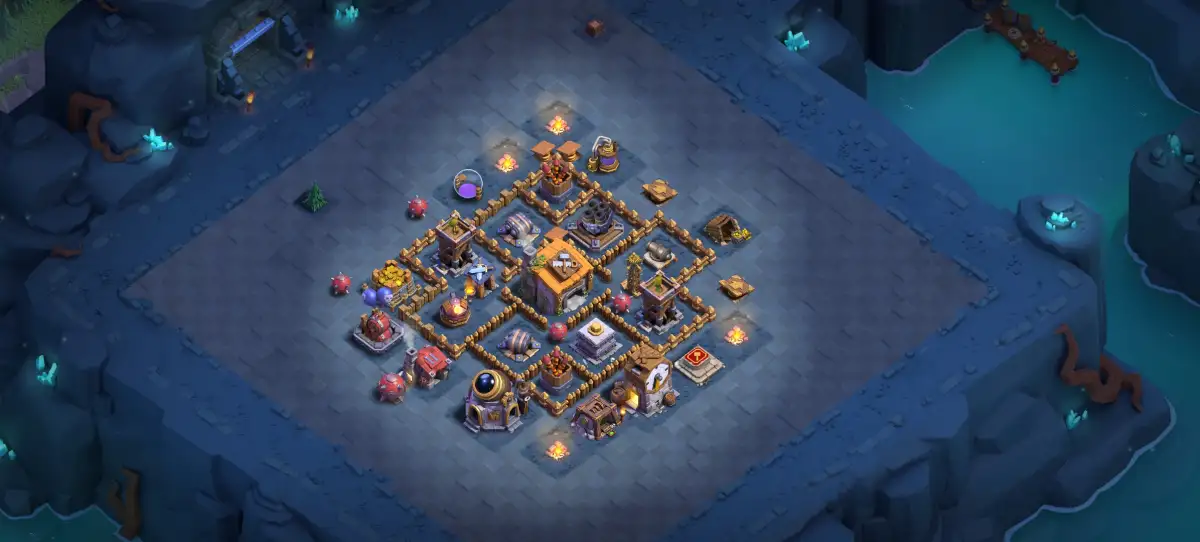 BH6 Base Layout for Clash of Clans with Strong Core Spread