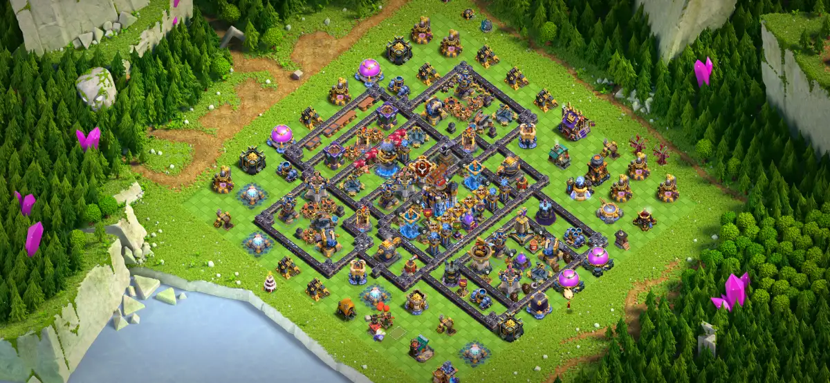 TH18 War Base Anti 3 Star for Clash of Clans Legends