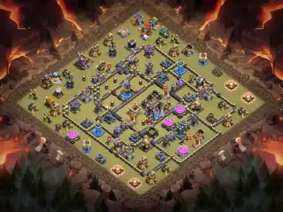 Layout TH18 Legend League War Base Anti 2 Star Layout Copy Link