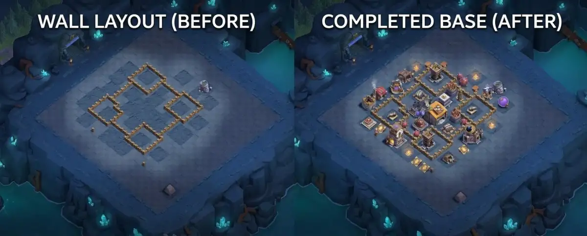 BH6 Base with Central Builder Hall and Split Compartments