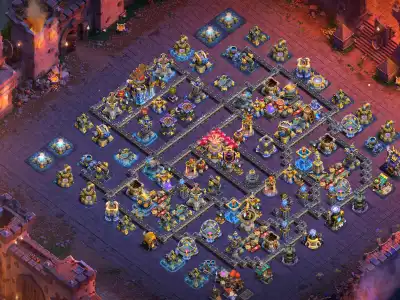 Layout TH18 War Base Layout for Clash of Clans Anti 2 Star