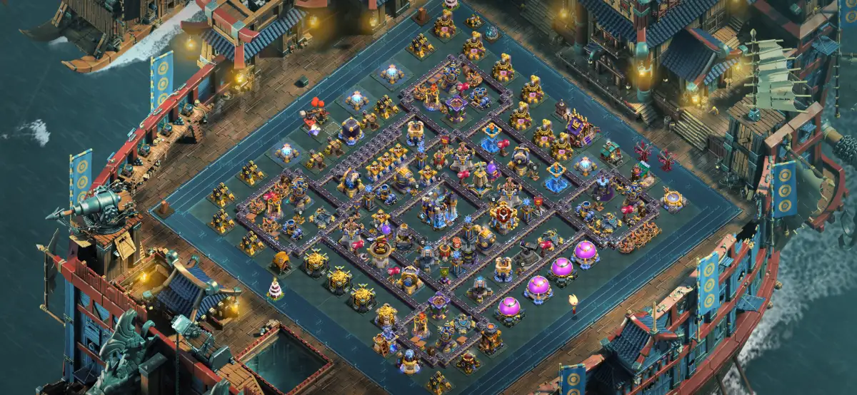 TH18 War Base Anti 3 Star Layout for Electro Dragon Hits