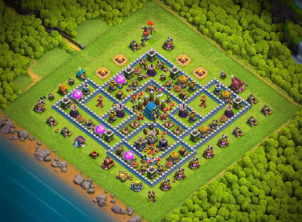 TH12 Legend League Base Layout for Clash of Clans Defense