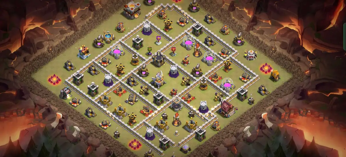 TH11 War Base for COC with Copy Link | Clash of Clans