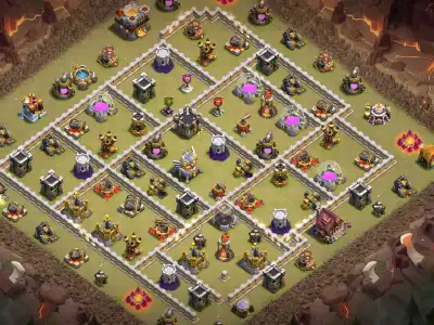 Layout TH11 War Base for COC with Copy Link | Clash of Clans
