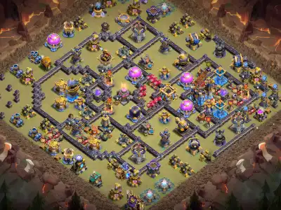 Layout TH18 War Base Anti 2 Star Layout for Legend League