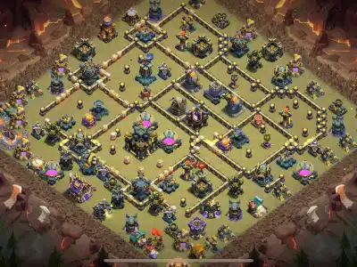 Layout TH17 Defense Base for Clash of Clans Copy Link