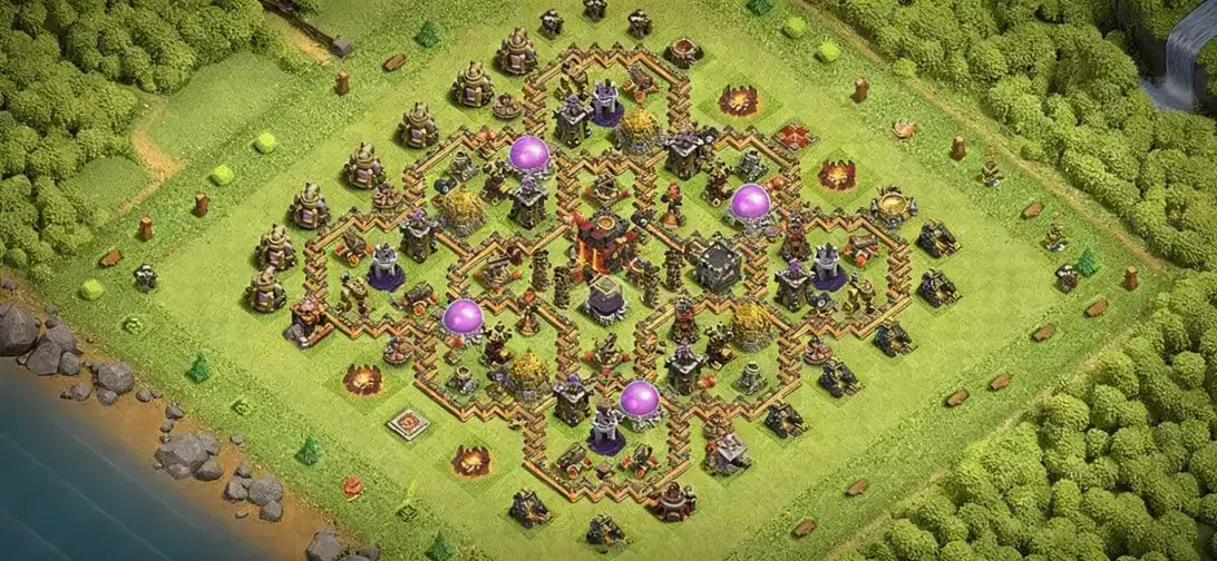 Brutal TH10 Farming Coc Layout | Anti 3 Stars high-octane Home 