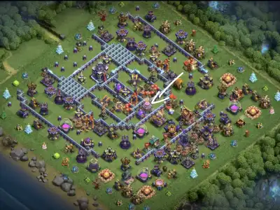 Layout TH15 War Badr Anti 3 Star Base for Clash of Clans