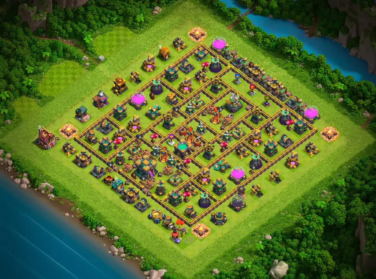 TH14 Legend League Base Layout for Clash of Clans Defense