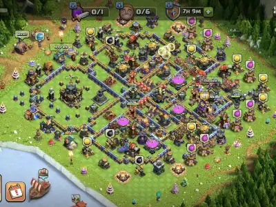 Layout TH17 Anti 3 Star Base with Split Core Defense
