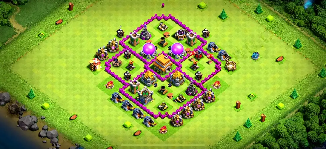 Layout Deadly TH6 Farming Coc Layout | Anti 3 Stars Tigress Village