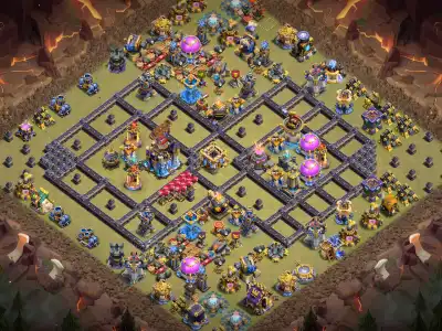 Layout TH18 War Base Anti 2 Star Layout for Legend League