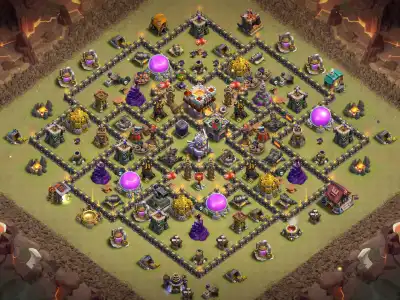 Layout TH11 War Base for CoC Clash of Clans Anti 3 Star