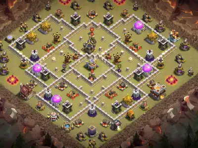 Layout th11 war base layout | Clash of Clans | Diamond Ring Copy Link